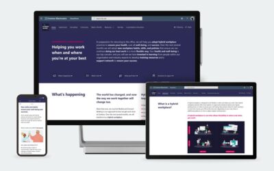 Microsoft voorbeeld site voor communicatie rondom verandertrajecten